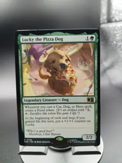 Lucky the Pizza Dog MTG - Commander: Marvel Super Heroes - NM-Mint Non-Foil - Image 1