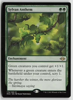 Sylvan Anthem Lightly Played 176 Modern Horizons 2 MTG - Image 1