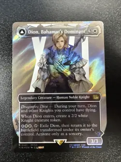 Dion, Bahamut's Dominant (Borderless) (Surge Foil) Final Fantasy Foil - Image 1