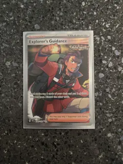 Explorers Guidance Trainer Card 200/162 Full Art Temperal Forces Pokemon Tcg - Image 1