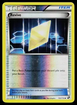 Pokemon Card Black & White Revive 102/114 Reverse Holo Uncommon - Image 1