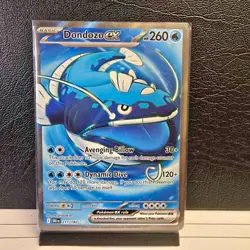 Dondozo ex 211/182 Ultra Rare Full Art Pokemon Destined Rivals Near Mint NM - Image 1