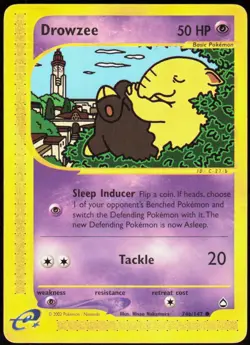 Drowzee (74a) 74a/147 Common Aquapolis Pokemon Lightly Played - Image 1