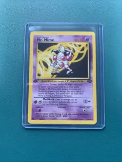 1999 Pokemon Jungle 1st Edition #22 Mr. Mime Non Holo - Image 1