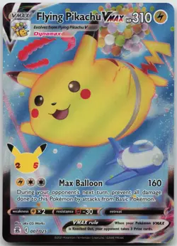 Flying Pikachu VMAX 007/025 Holo VMAX Rare Celebrations Pokemon Holo NM/M - Image 1