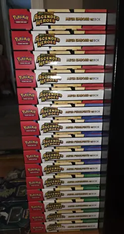 Pokemon Sealed X15 Ascended Heroes EX Boxes X4 Tins TCG Clefable X2 Chaos Rising - Image 2
