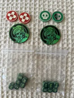 Professor Juniper Coin Jumbo Green Metallic - Official Pokemon TCG Dice & Coins - Image 1
