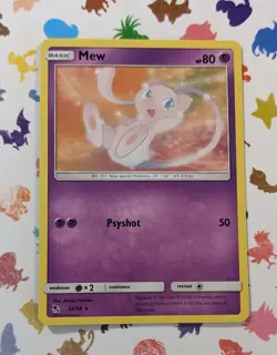 Pokemon TCG Mew 32/68 Hidden Fates Non Holo Rare English 2019 - Image 1
