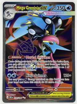 Pokemon TCG Mega Greninja Ex 100/86 Full Art Chaos Rising English NM - Image 1