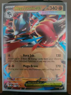 Pokemon Mega Evolutions Promo Mega Lucario EX 012 NM - Image 1