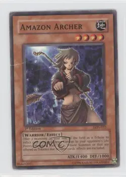 Amazoness Archer 1st Ed. YuGiOh Labyrinth of Nightmare #LON-032 2003 READ - Image 1