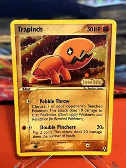 Trapinch 67/92 Common Legend Maker Pokemon Reverse Holo MP w/ Swirl - Image 1