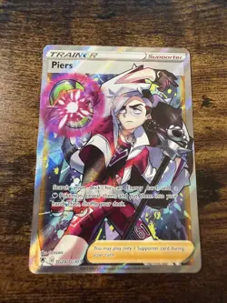 Piers TG28/TG30 Full Art Trainer Holo Rare Pokemon Astral Radiance LP-NM - Image 1