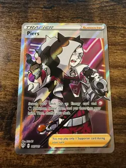 Pokemon TCG Piers Darkness Ablaze 187/189 Holo Full Art Ultra Rare LP-NM - Image 1