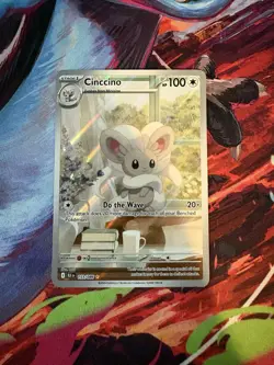 Cinccino - 153/086 Pokemon Black Bolt Illustration Rare NM - Image 1