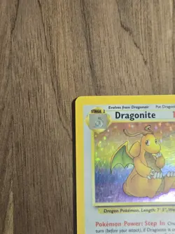 Dragonite 4/62 Fossil Holo Rare Stage 2 100 HP Unlimited English 1999 - Image 2