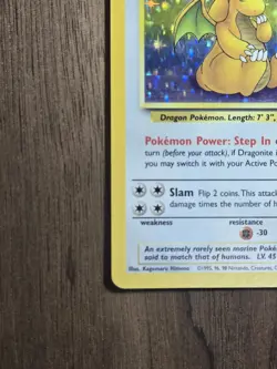 Dragonite 4/62 Fossil Holo Rare Stage 2 100 HP Unlimited English 1999 - Image 5