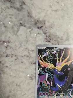 Xerneas 091/086 Me04: Chaos Rising Holo Illustration Rare Pokemon NM - Image 4