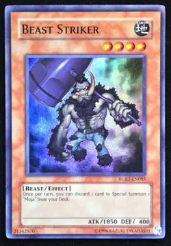 Beast Striker RGBT-EN085 * SUPER RARE * Yu-Gi-Oh - Image 1