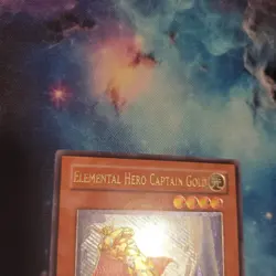 Elemental Hero Captain Gold - FOTB-EN014 - Ultimate Rare - 1st Edition VLP - Image 3