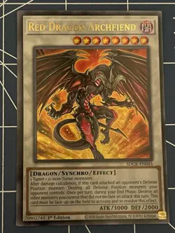 Yu-Gi-Oh! TCG Red Dragon Archfiend SDCK-EN045 Ultra Rare 1st Ed NM - Image 1