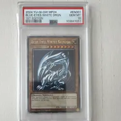 Konami Yu-Gi-Oh! Blue-Eyes White Dragon PSA 10 MP24-EN001 1st Ed QCSR - Image 1