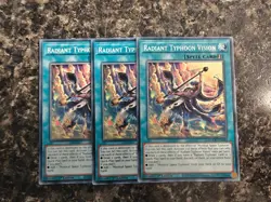 Yugioh 3x Radiant Typhoon Vision (Playset) - DOOD-EN003 - 1st Ed. Common - NM - Image 1