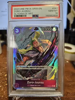 Zoro-Juurou (Alternate Art) OP05-067 Awakening of the New Era Foil PSA 10 - Image 1