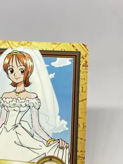 One Piece Carddass Hyper Battle BANDAI JAPAN Strategist NAMI WEDDING DRESS C337 - Image 3
