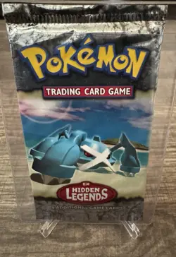 Pokemon 2004 EX Hidden Legends Sealed Booster Pack Metagross - Image 2