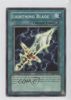 Lightning Blade 1st Ed. YuGiOh Labyrinth of Nightmare #LON-022 2003 READ - Image 1