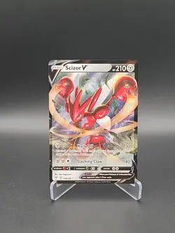 Pokemon Scizor V 118/189 SWSH03 Darkness Ablaze Pokemon TCG Card NM Rare Holo - Image 1