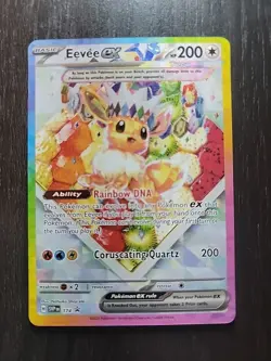 Eevee EX 174 Prismatic Evolutions Holo Sir Promo Card Near Mint Condition - Image 1