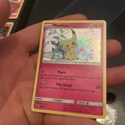 Pokemon Mimikyu TCG Sun Moon SM163 Holo Rare Black Star Promo Card - LP/MP - Image 2