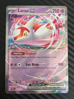Pokemon TCG Latias EX Double Rare Card 076/191 Surging Sparks NM - Image 1