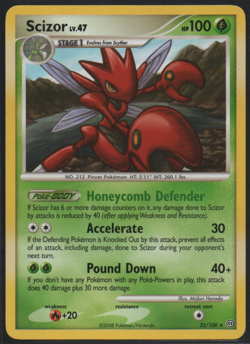 Scizor 25/100 Stormfront 2008 Rare Lightly Played Pokemon Card TCG - Image 1