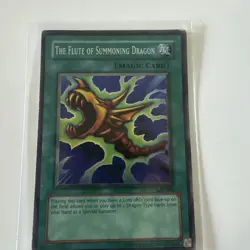 The Flute of Summoning Dragon SDK-042 LP Super Rare NM You-Gi-Oh Card - Image 1
