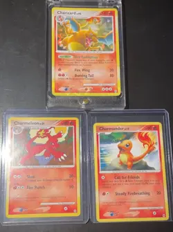 Pokemon TCG Charizard LV.60 Platinum Arceus Holo Rare Card 1/99 - Image 1