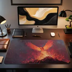 Phoenix Rebirth Forge Themed Playmat | Unofficial MTG Playmat | Gift for Gamers - Image 2