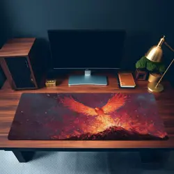 Phoenix Rebirth Forge Themed Playmat | Unofficial MTG Playmat | Gift for Gamers - Image 3