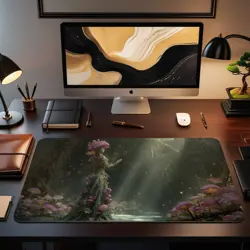 Mushroom Dryad Spirit Themed Playmat | Unofficial MTG Playmat | Gift for Gamers - Image 2