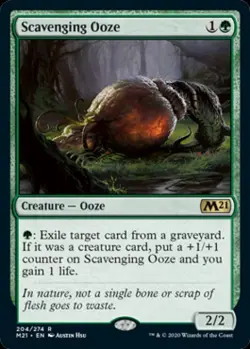 Scavenging Ooze -Foil Light Play MTG Magic 2021 Core Set - Image 1