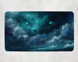 Sea Serpent Tyrant Themed Playmat | Unofficial MTG Playmat | Gift for Gamers - Image 1