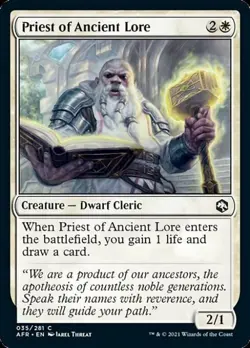 Priest of Ancient Lore - Near Mint MTG Adventures in the Forgotten Realms - Image 1