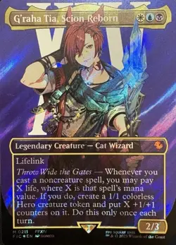 G'raha Tia, Scion Reborn (Borderless) (Surge Foil) Commander: Final Fantasy Foil - Image 1