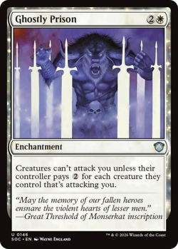MTG Magic 1x Ghostly Prison (M/NM) Commander Secrets of Strixhaven - Image 1
