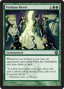 1x Viridian Revel MTG - Scars of Mirrodin - Light Play - Image 1