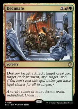 1x Decimate NM Eng MTG - Bloomburrow Commander - Image 1