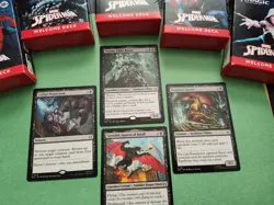 MtG Spider-Man: Venom, Eddie Brock Mythic SPE 0012 & Rare Lethal Protector +2 - Image 1