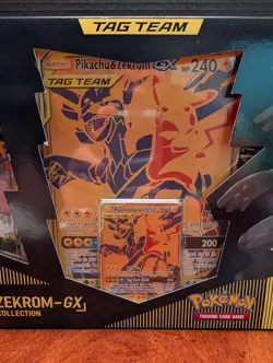 Pokemon Pikachu & Zekrom-GX Premium Collection Booster Box 10 Packs 2021 English - Image 2